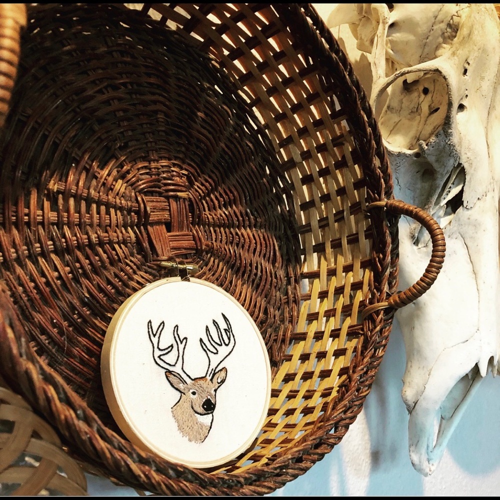 Deer Embroidery Hoop